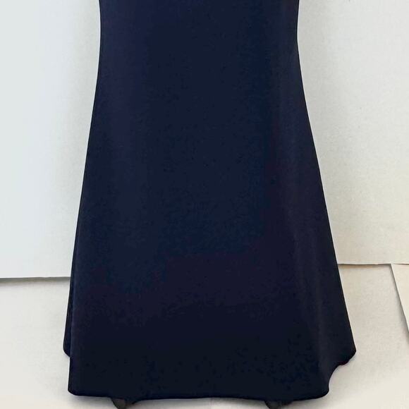 Chiara Boni La Petite Robe Trumpet Long Gown Dress Navy Size IT 52 (US XL) - Picture 9 of 12